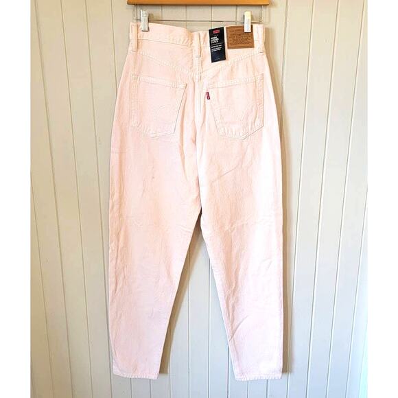 Levi's Premium High Loose Taper Fit Jeans High Rise Pink Women's Size 26 NWT - Picture 7 of 11
